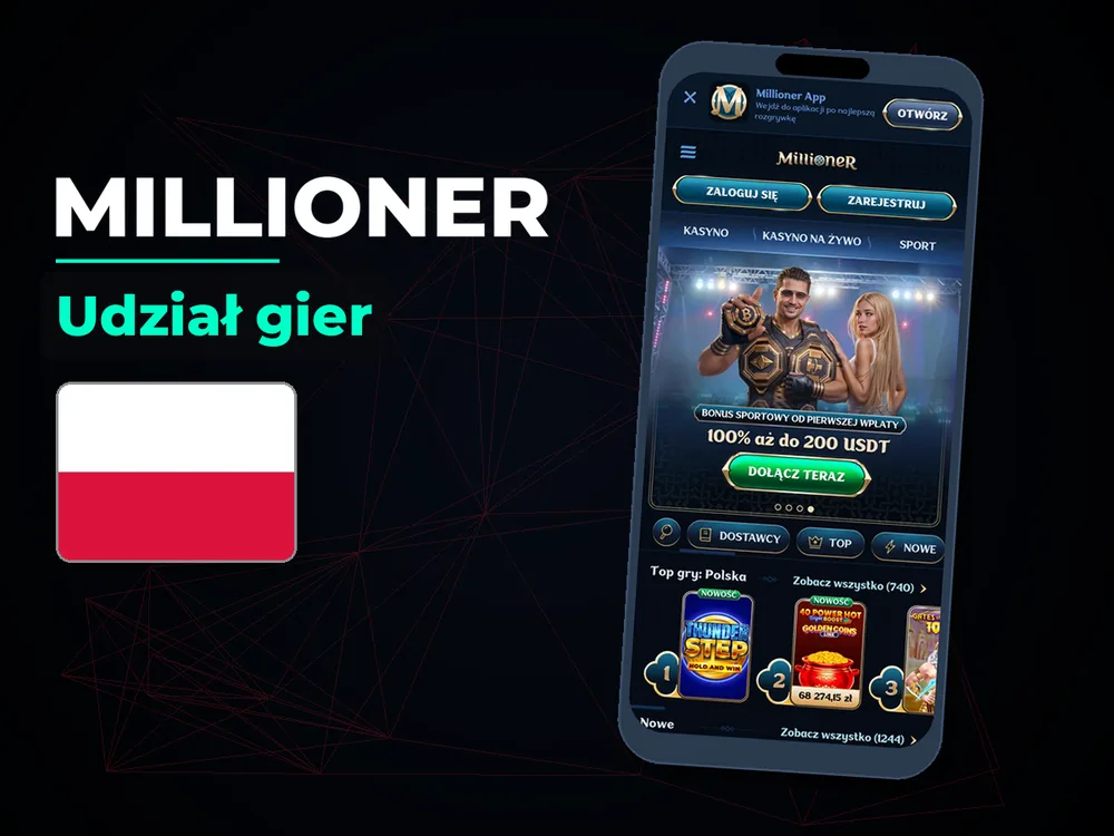 millioner - Udział gier